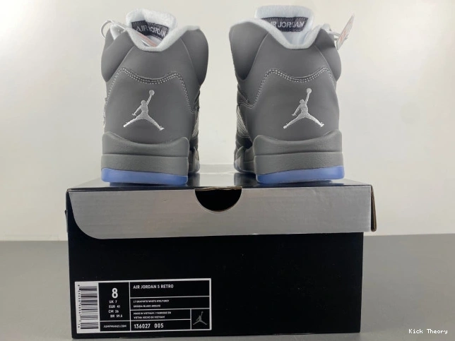 Kick Theory 136027-005 Retro Air Wolf Jordan 5 Grey 0630